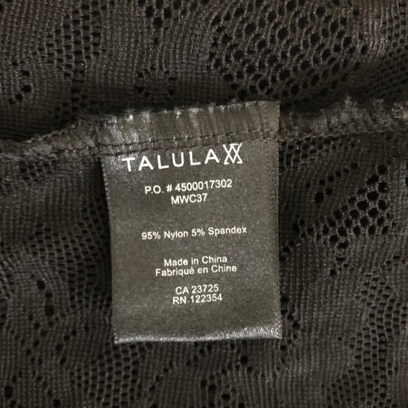 Aritzia Talula Black Lace Summer Top Blouse XS - Picture 7 of 8